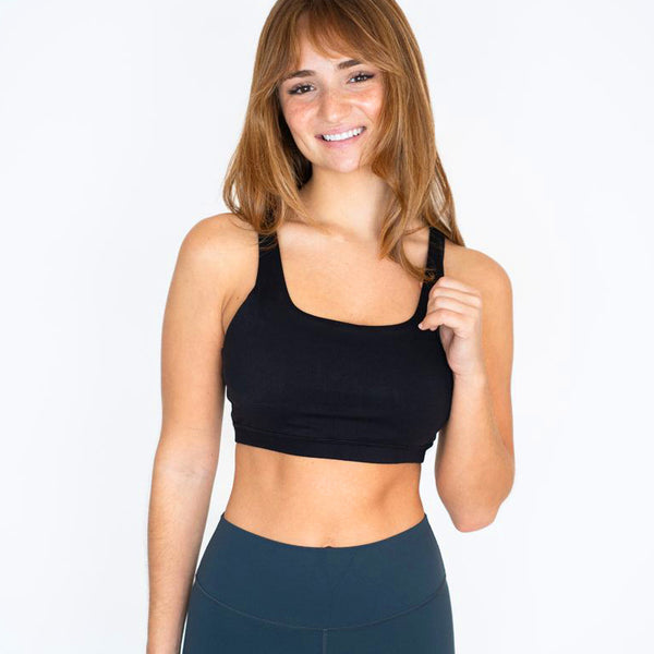 Move Cross Top Sports Bra Black