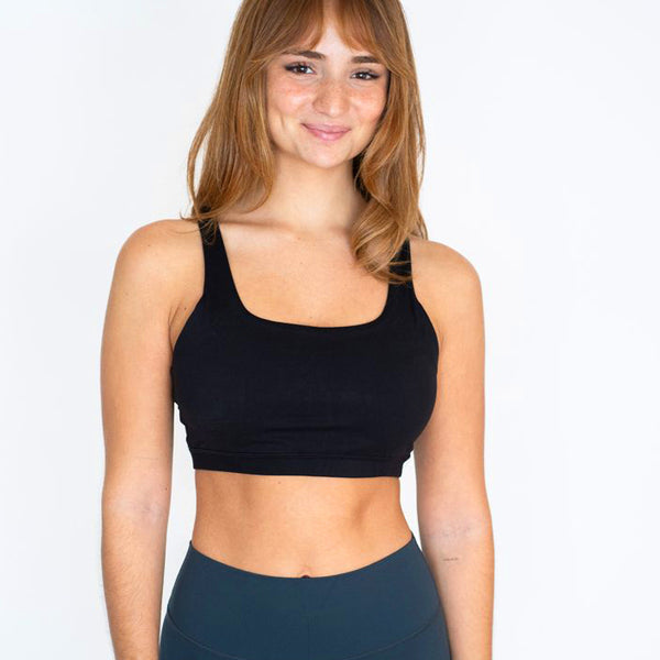 Move Cross Top Sports Bra Black