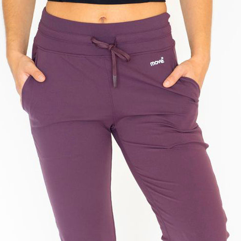 Chillax High Rise Jogger Eggplant